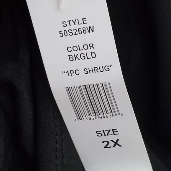 New!!! Gold studded asymmetrical jacket plus 2x‎ - Picture 3 of 5